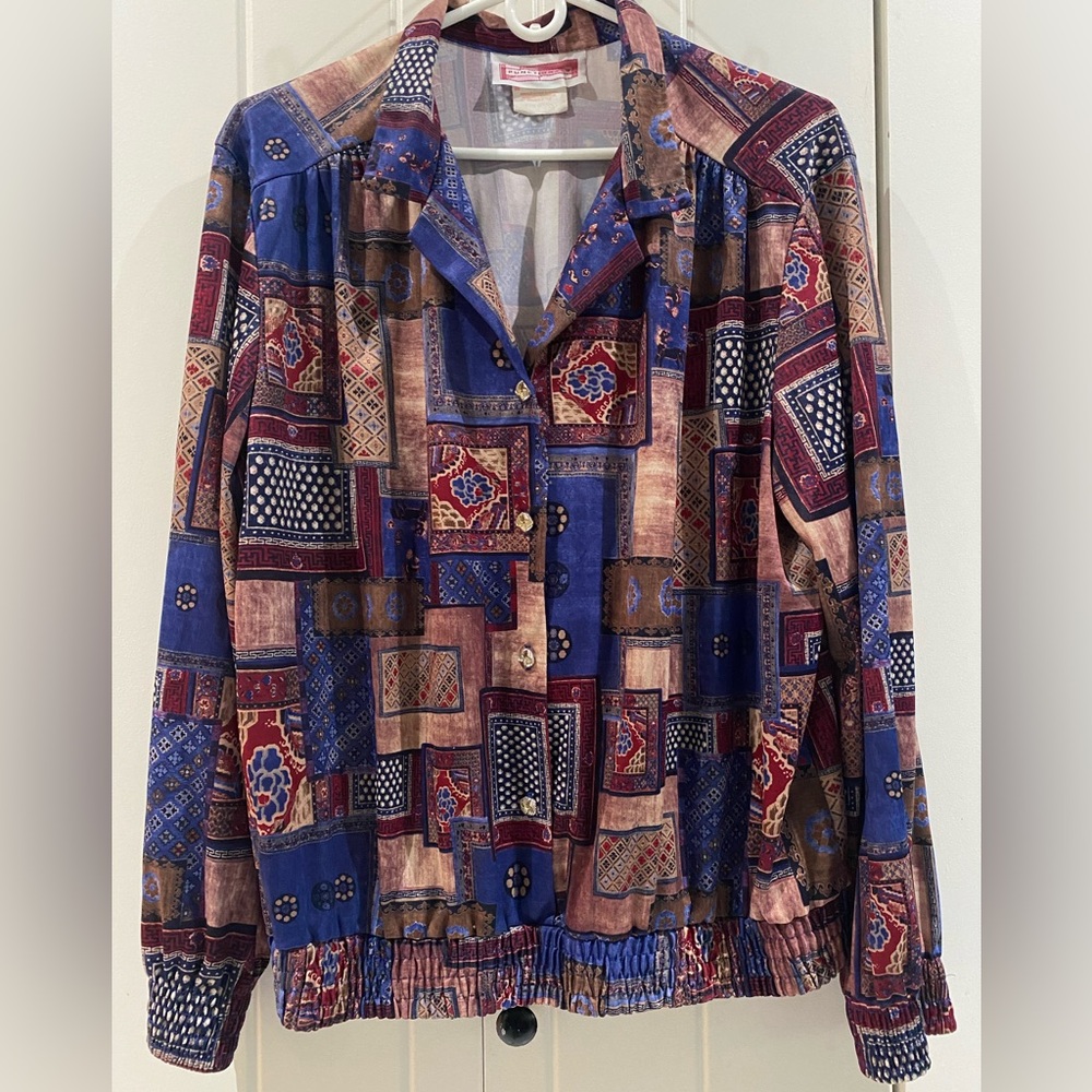 Vintage Functionals patterned blouse